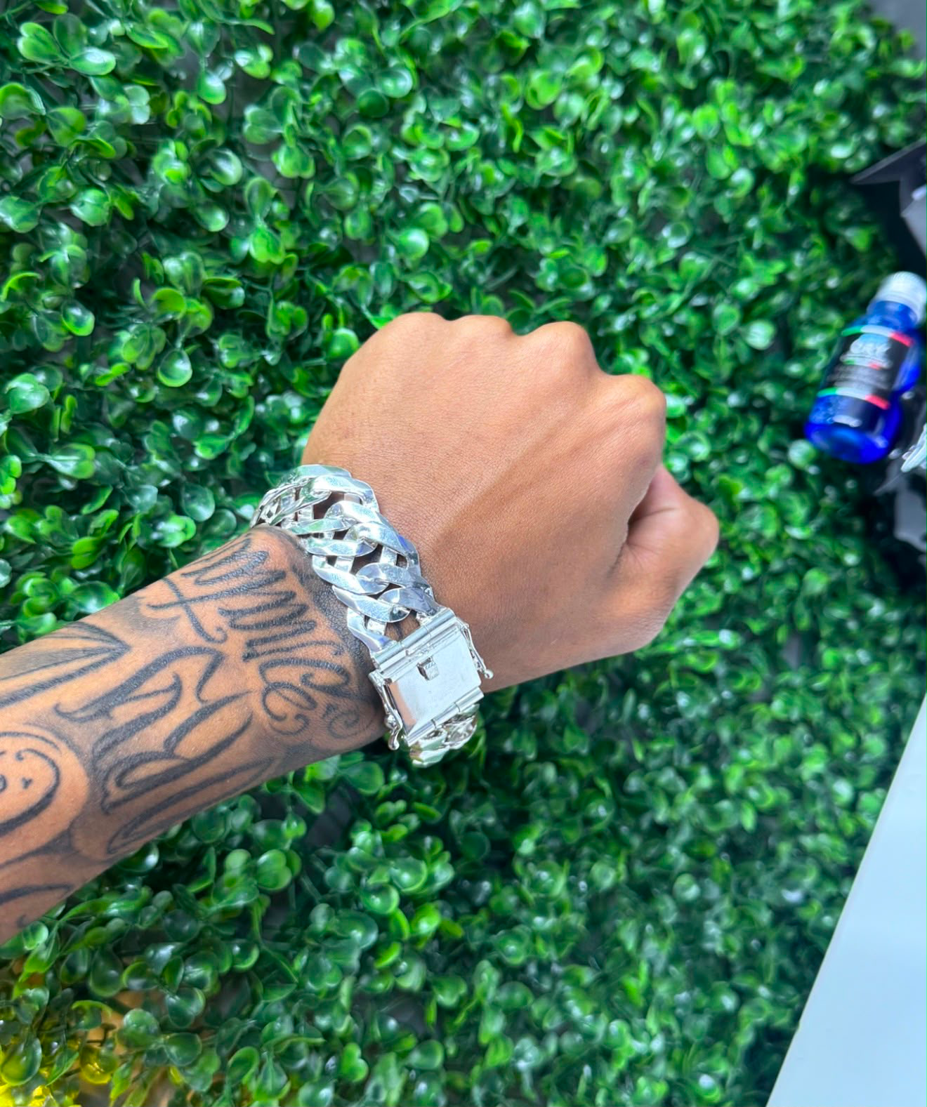 Pulseira 21mm Elo Duplo Prata 925 - Ory Pratas