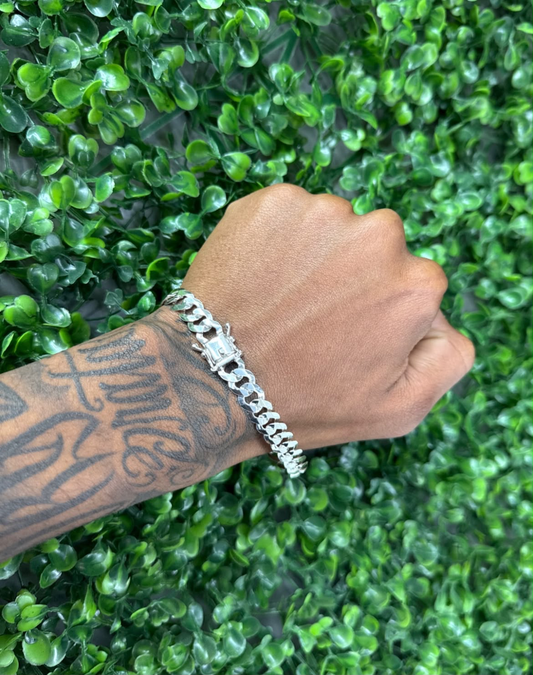 Pulseira 8mm Grumet Prata 925 no pulso - Ory Pratas